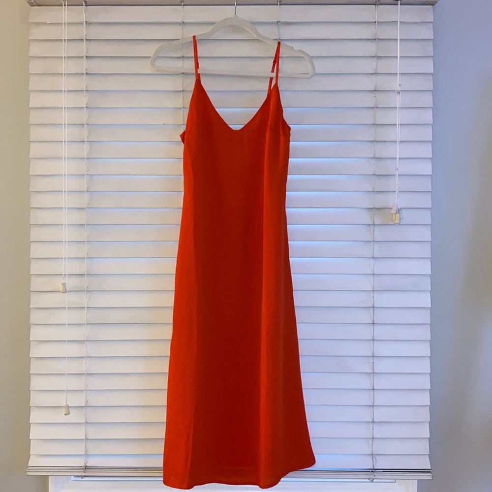 Lulu’s Red Midi Dress